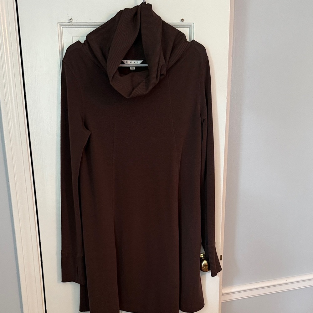 CAbi Chocolate Brown Knit Tunic/Dress